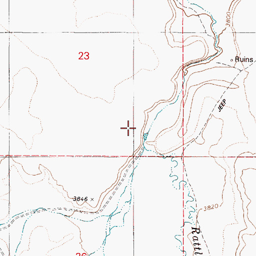 Topographic Map of Ruby Dam, OR