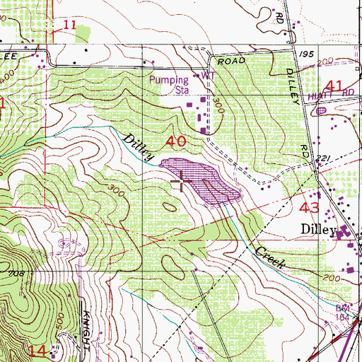 Topographic Map of Graham Reservoir, OR