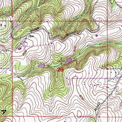 Topographic Map of Pierson Reservoir, OR