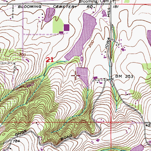Topographic Map of Unger Reservoir, OR