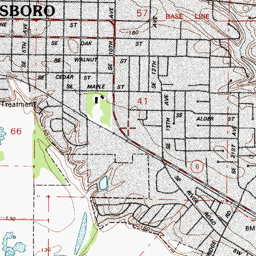 Topographic Map of Teufels Farm Strip (historical), OR