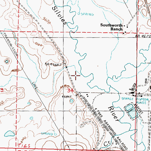 Topographic Map of Honeymoon Creek, OR