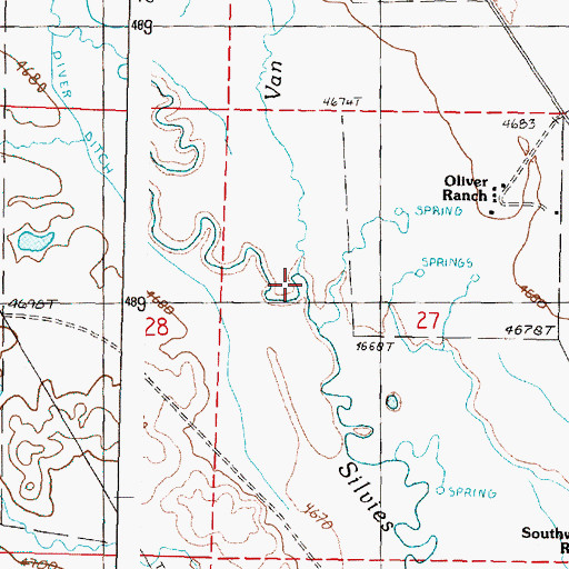 Topographic Map of Jimmy Creek, OR