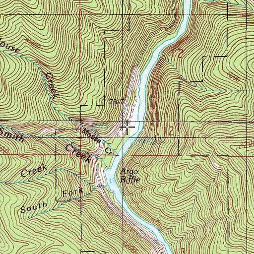Topographic Map of Argo Riffle, OR