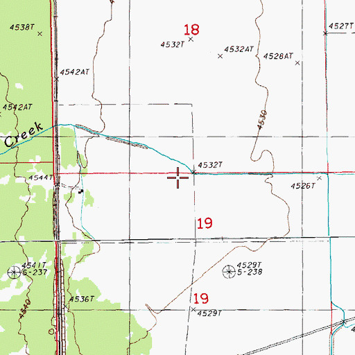 Topographic Map of Sand Creek, OR