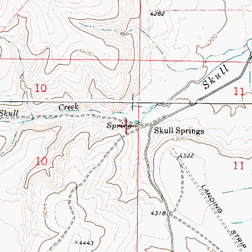 Topographic Map of Skull Spring, OR