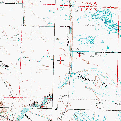 Topographic Map of South Warm Springs Creek, OR
