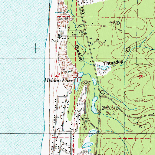 Topographic Map of Thursday Creek, OR