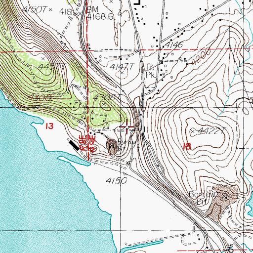 Topographic Map of Terminal City, OR