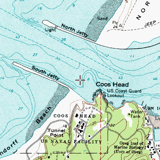 Topographic Map of Guano Rock, OR