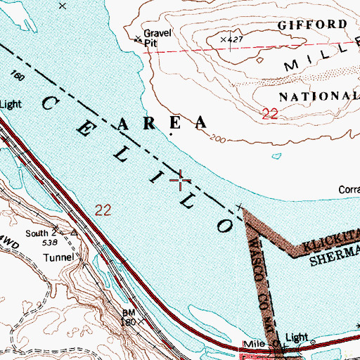 Topographic Map of South Channel Range B, OR