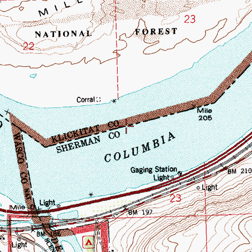 Topographic Map of South Channel Range C, OR