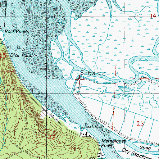 Topographic Map of Delta Island, OR