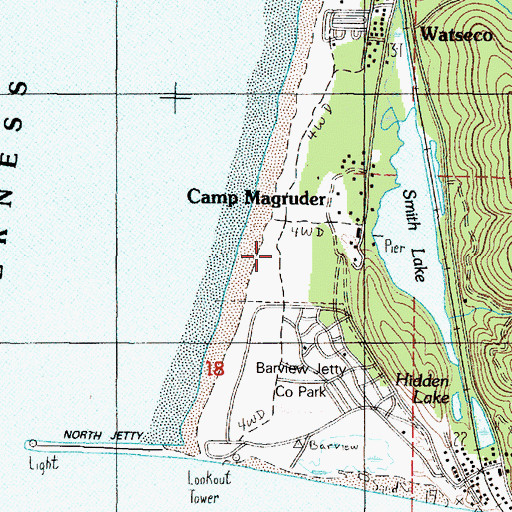 Topographic Map of Eck Creek, OR