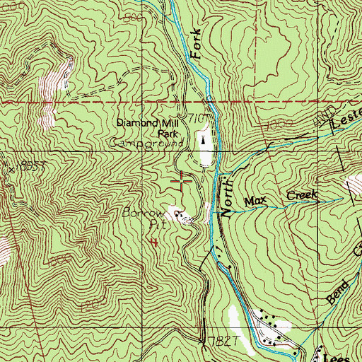 Topographic Map of Lester Creek, OR