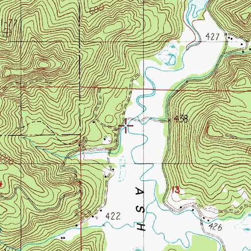 Topographic Map of Tom Fool Creek, OR
