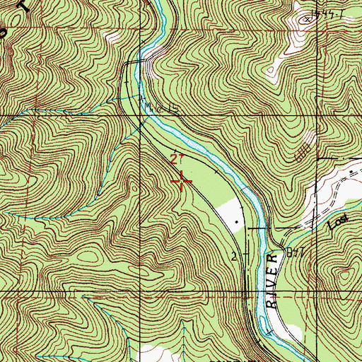 Topographic Map of Camp Nehalem, OR