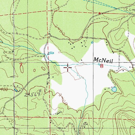 Topographic Map of Geppert Creek, OR