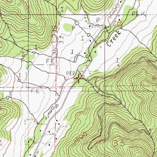 Topographic Map of Quartz Gulch, OR