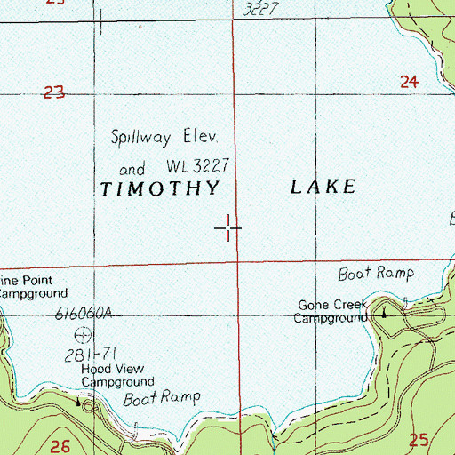 Topographic Map of Timothy Meadows (historical), OR