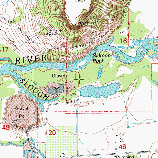 Topographic Map of Kendall Slough, OR