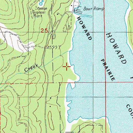 Topographic Map of Swinning Creek, OR