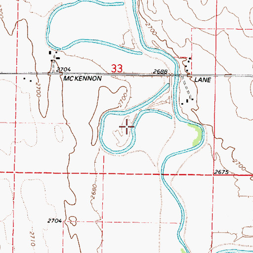 Topographic Map of Ruckman Reservoir, OR