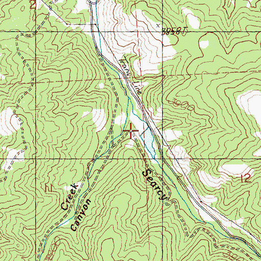 Topographic Map of Kinzua Dam (historical), OR