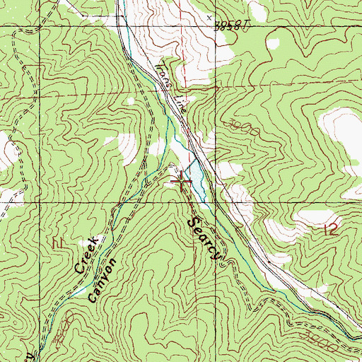 Topographic Map of Kinzua Reservoir (historical), OR
