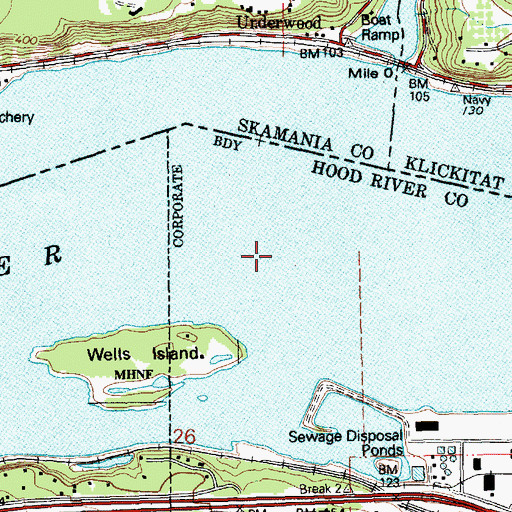 Topographic Map of Lake Bonneville, OR