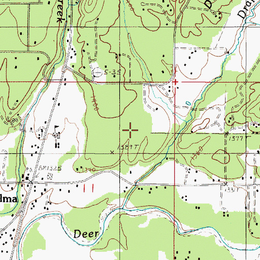 Topographic Map of Draper Valley, OR