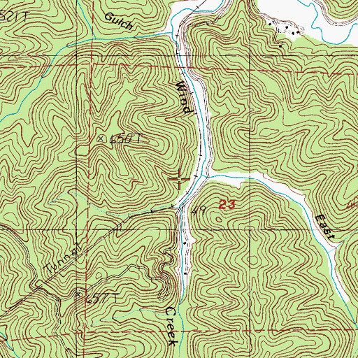 Topographic Map of East Gulch, OR