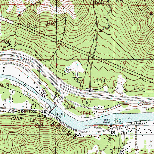 Topographic Map of Briar Gulch, OR