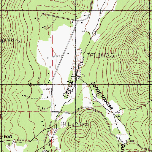 Topographic Map of Schoolhouse Gulch, OR