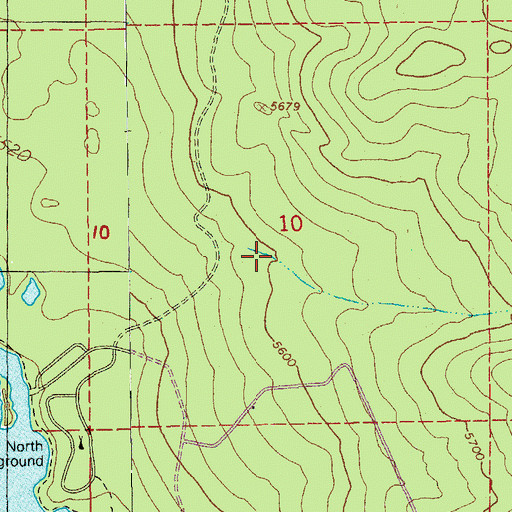 Topographic Map of Harralson Horse Camp, OR