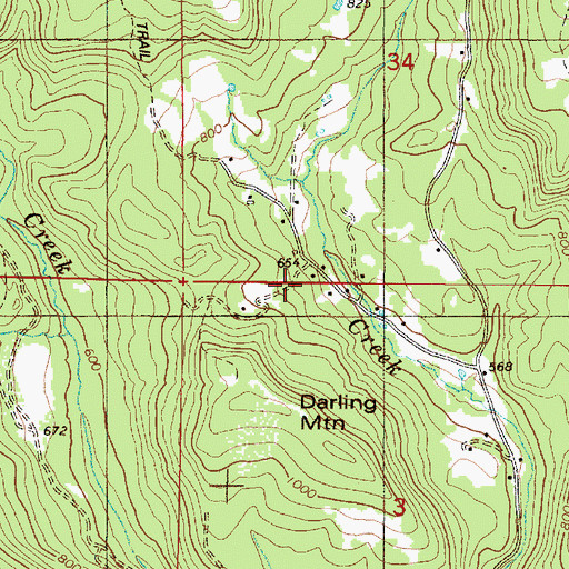 Topographic Map of Coneridge School, OR