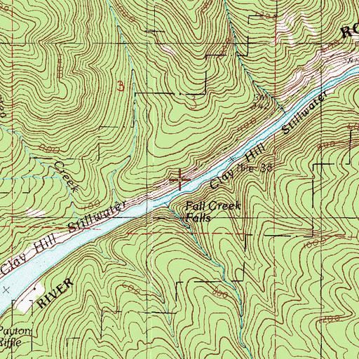 Topographic Map of Clay Hill Stillwater, OR