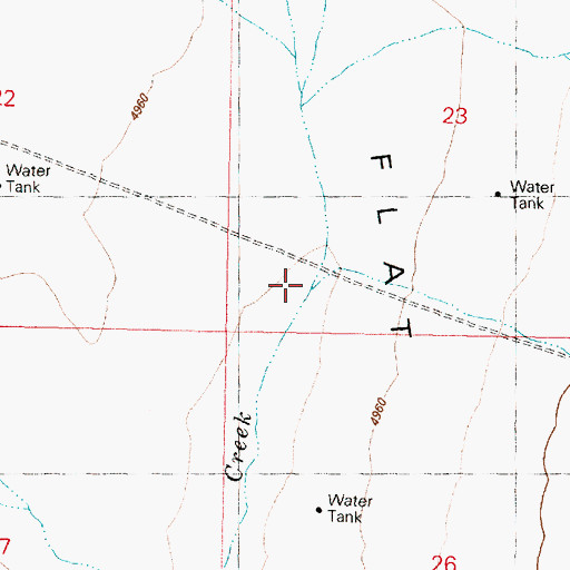 Topographic Map of Dip Creek, OR