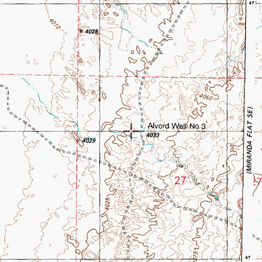 Topographic Map of Alvord Well Number Three, OR