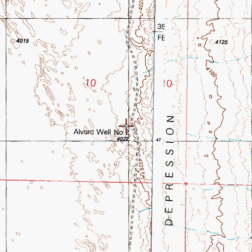 Topographic Map of Alvord Well Number Two, OR