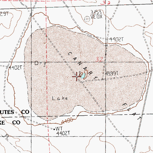 Topographic Map of Canary Flat, OR