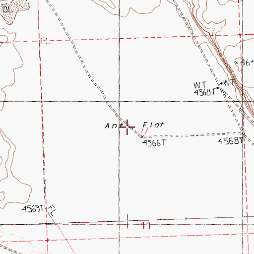 Topographic Map of Ant Flat, OR