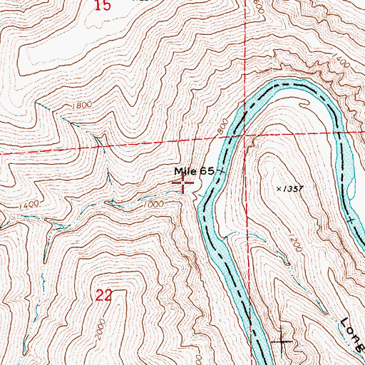 Topographic Map of S A Canyon, OR