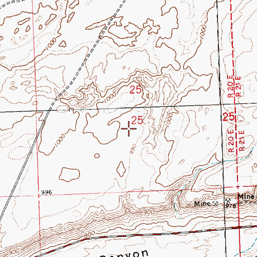 Topographic Map of Hazardous Chemical Waste Site, OR