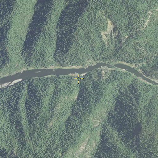 Aerial/Satellite Image of Doe Creek Campground, OR