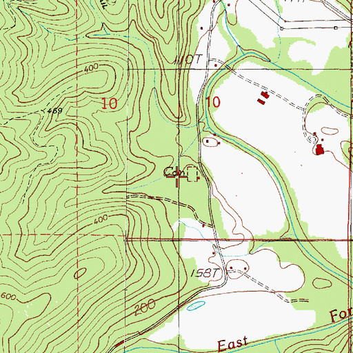 Topographic Map of McKinley Cemetery, OR