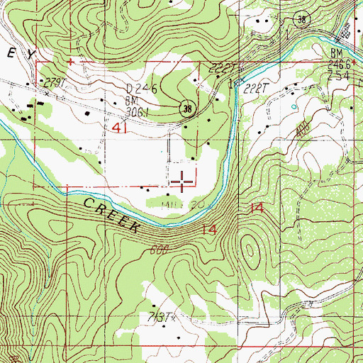 Topographic Map of Flagg Reservoir, OR