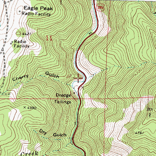 Topographic Map of Horseshoe Bar, OR