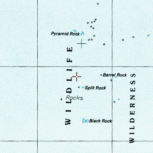 Topographic Map of Split Rock, OR