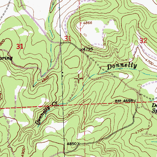 Topographic Map of Cinch Reservoir, OR